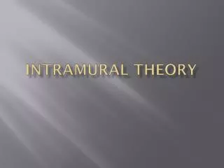 Intramural Theory