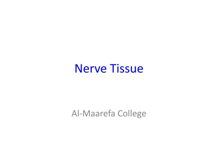 nerve tissue