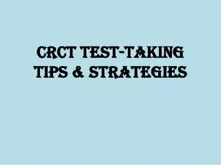 CRCT Test-taking Tips &amp; Strategies