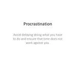 Procrastination - slide 1
