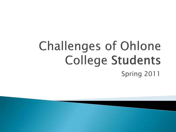 challenges of ohlone college students