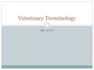 Veterinary Terminology