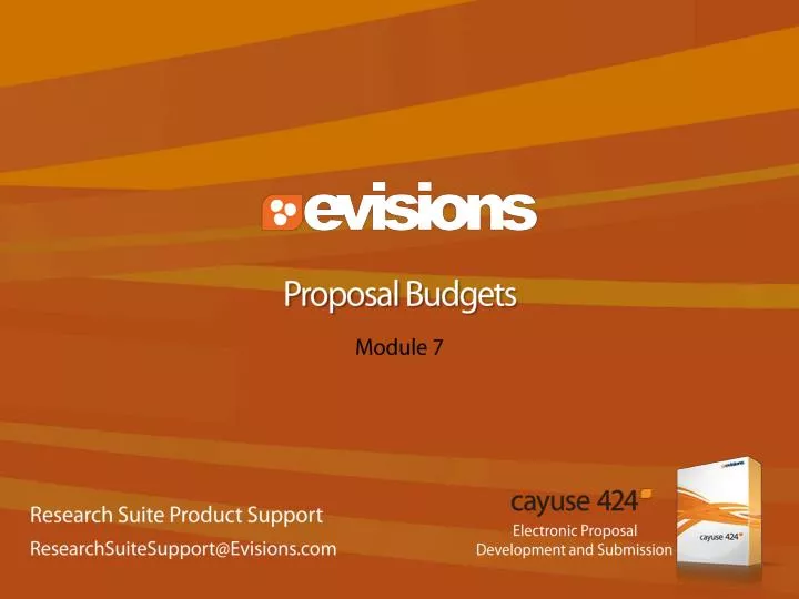 proposal budgets