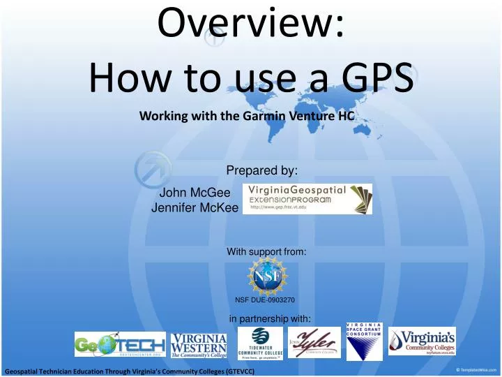 overview how to use a gps
