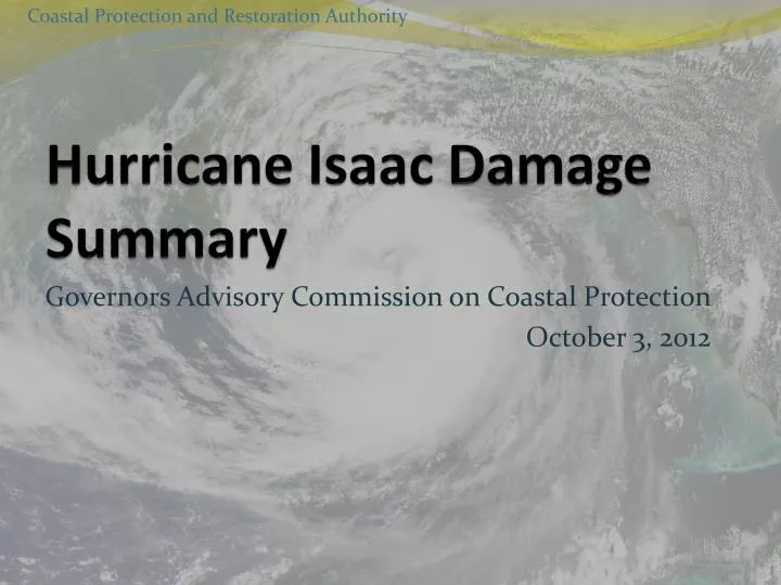 hurricane isaac damage summary