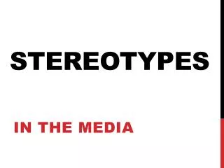 stereotypes