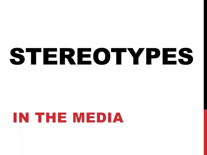 stereotypes