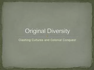 Original Diversity