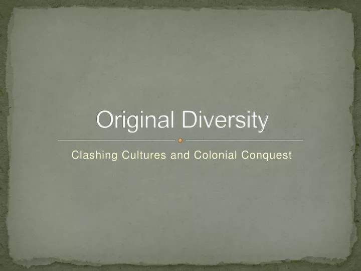 original diversity