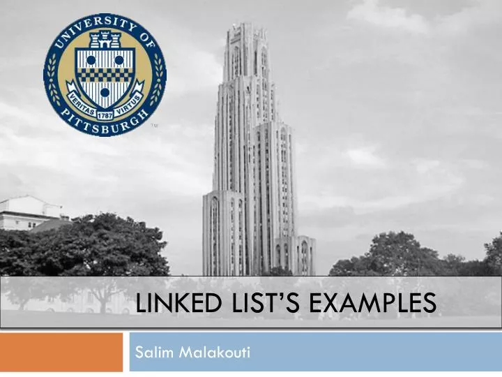 linked list s examples