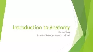 introduction to anatomy