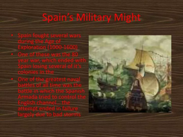 spain s military might