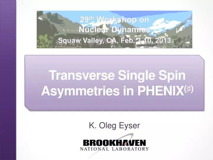 transverse single spin asymmetries in phenix