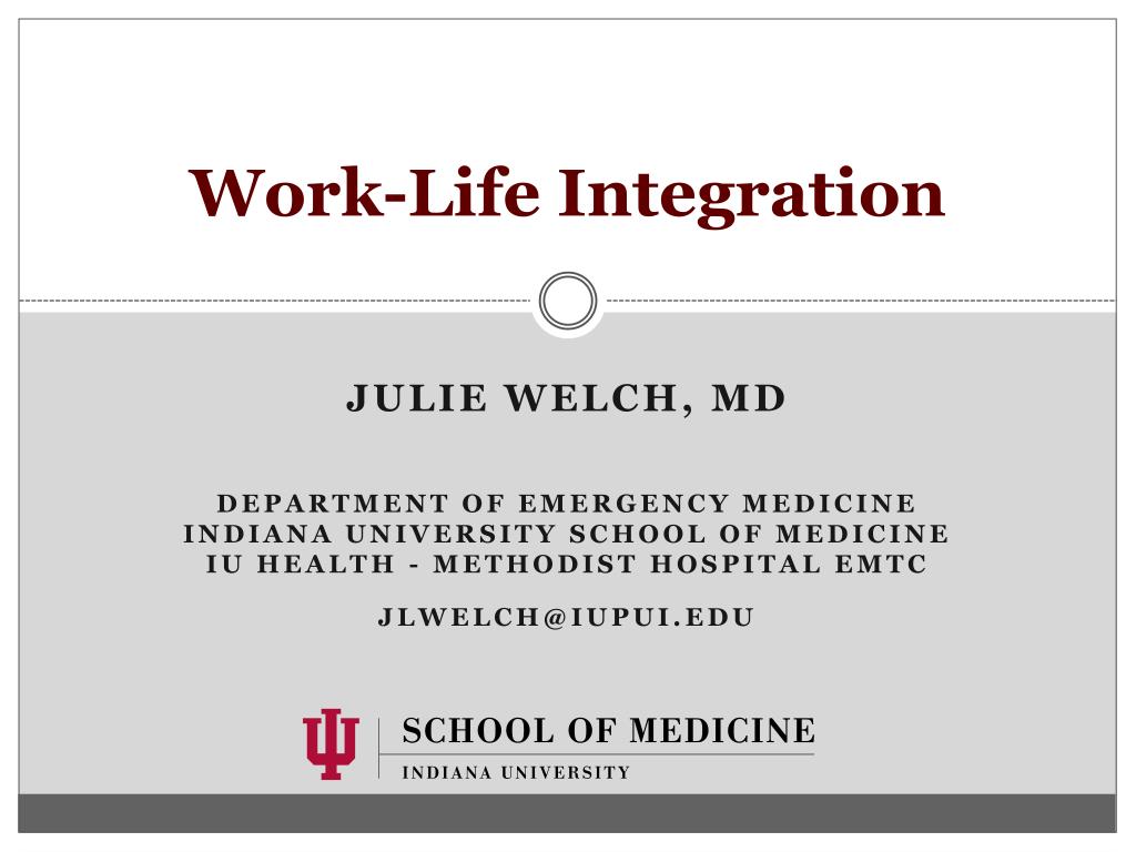 PPT - Work-Life Integration PowerPoint Presentation, free download - ID ...