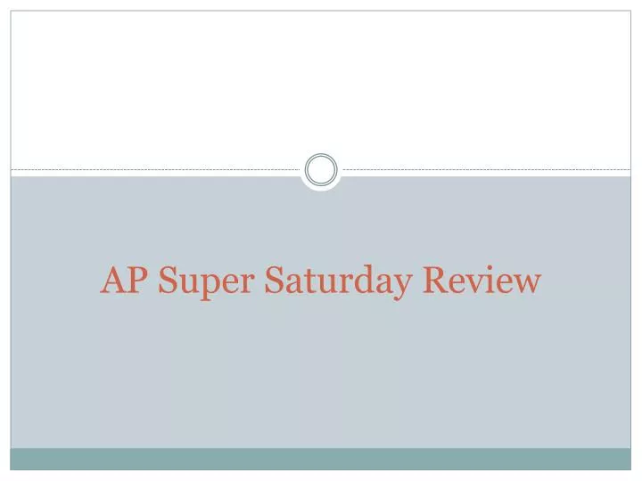 ap super saturday review