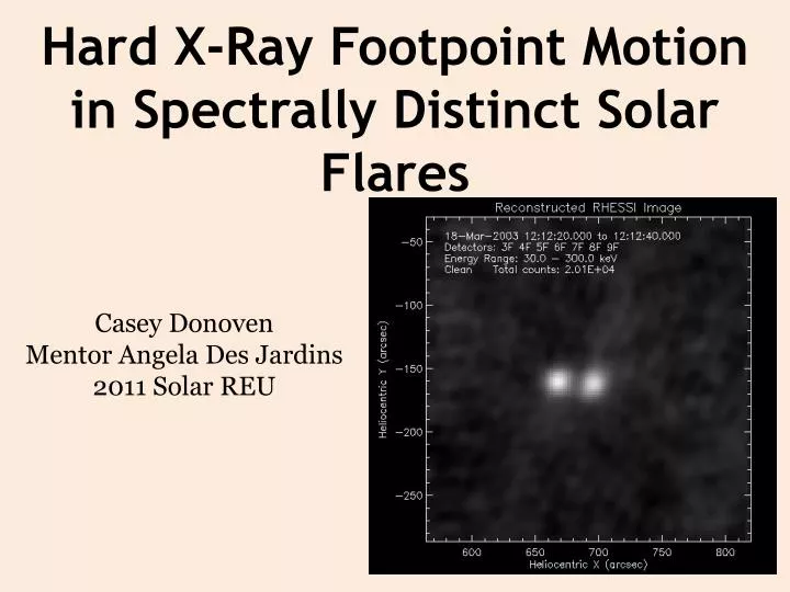hard x ray footpoint motion in spectrally distinct solar flares