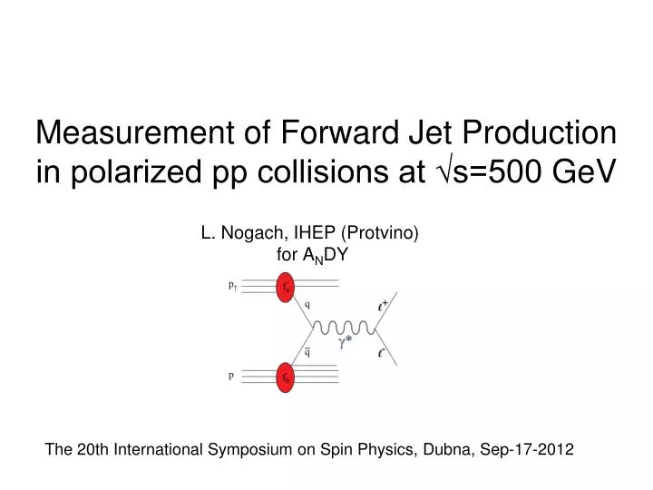 measurement of forward jet production in polarized pp collisions at s 500 gev