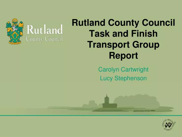 rutland county council task and finish transport group report