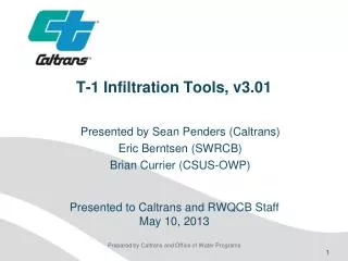 T-1 Infiltration Tools, v3.01