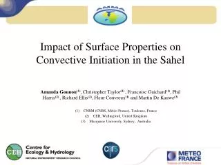 Impact of Surface Properties on Convective Initiation in the Sahel