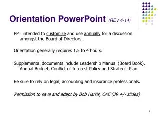 Orientation PowerPoint (REV 4-14)