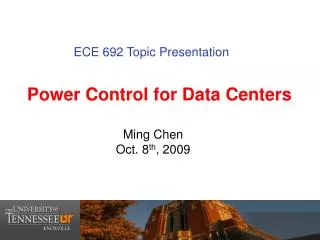 Power Control for Data Centers