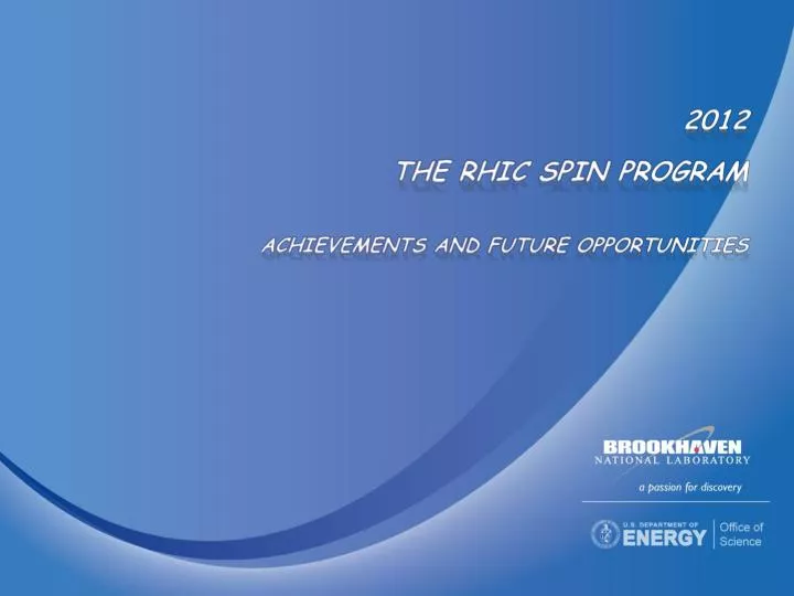 2012 the rhic spin program achievements and future opportunities