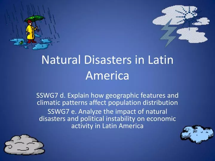 natural disasters in latin america