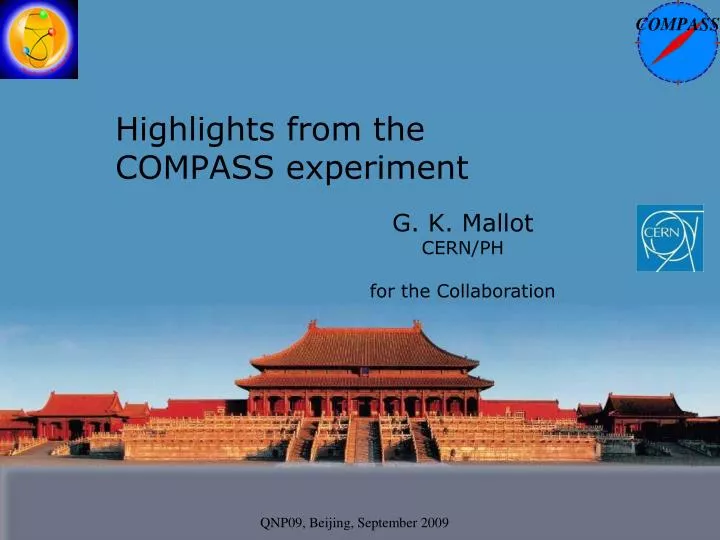 highlights from the compass experiment