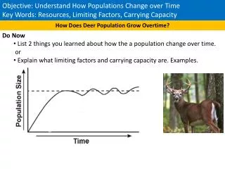 Objective: Understand How Populations Change over Time