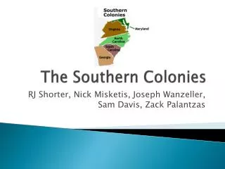 the southern colonies