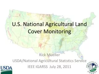 u s national agricultural land cover monitoring