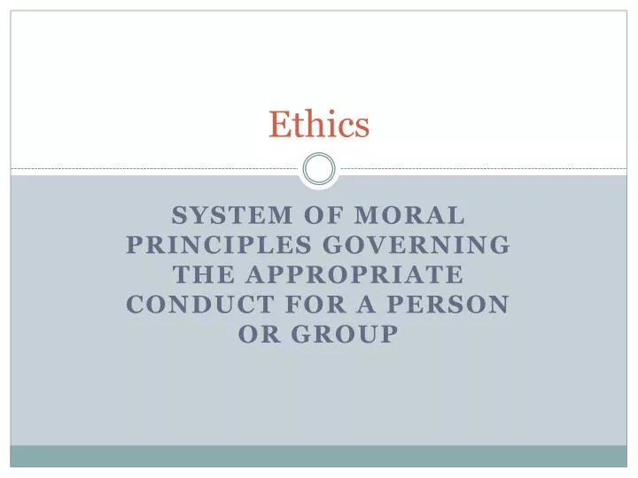 ethics