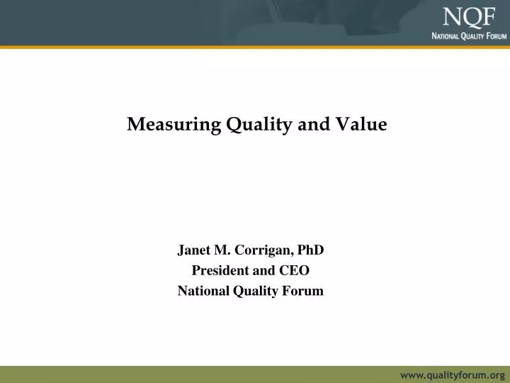 measuring quality and value keys to reducing disparities