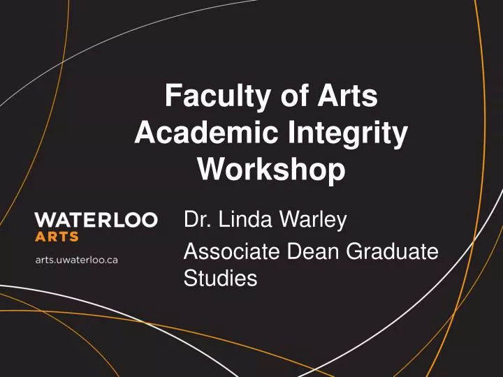 faculty of arts academic integrity workshop