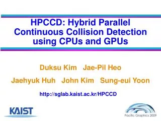 HPCCD: Hybrid Parallel Continuous Collision Detection using CPUs and GPUs