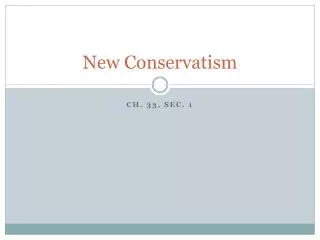 New Conservatism