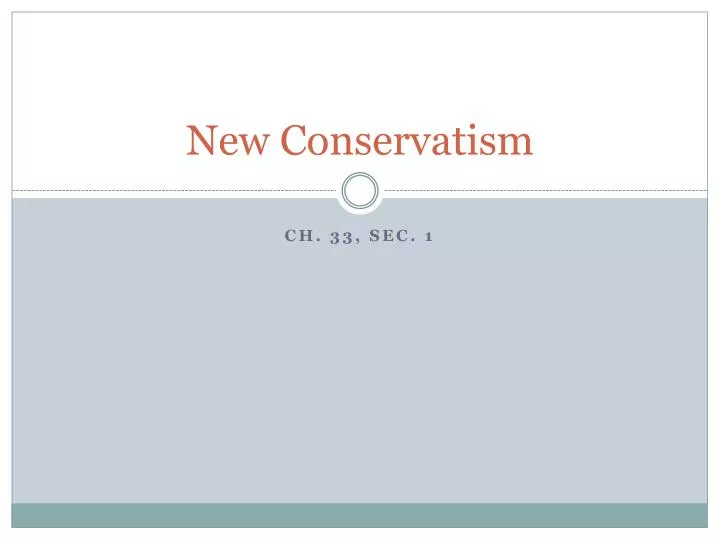 new conservatism