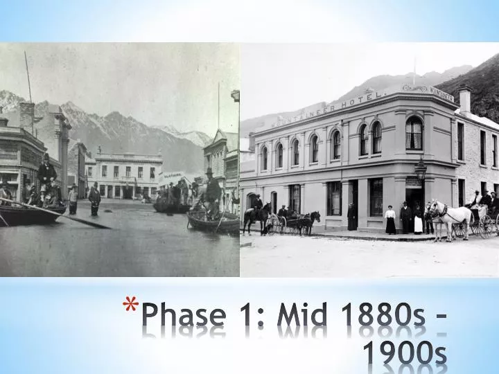 phase 1 mid 1880s 1900s