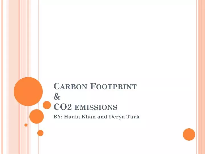 carbon footprint co2 emissions