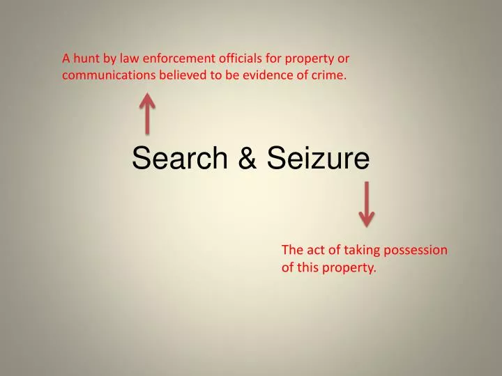 search seizure