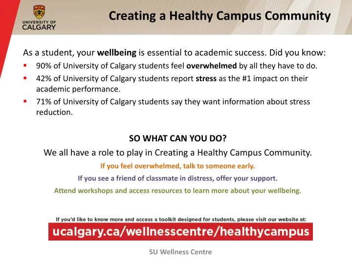 creating a healthy campus community