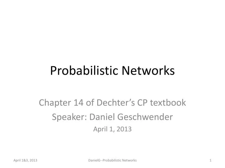 probabilistic networks