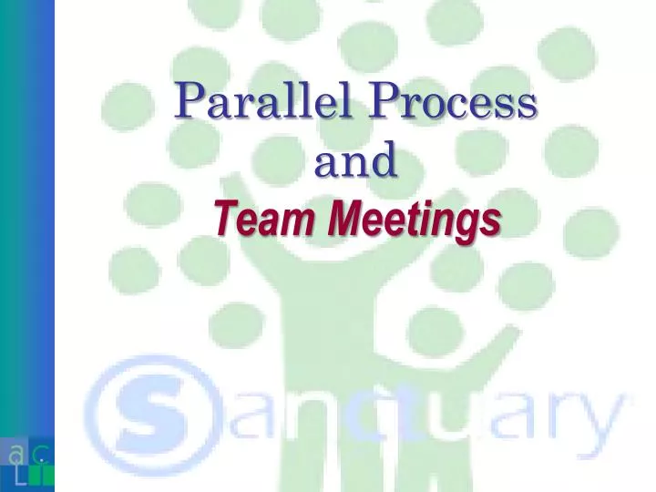 parallel process and team meetings