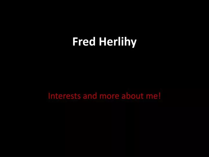 fred herlihy