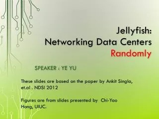 Jellyfish: Networking Data Centers Randomly