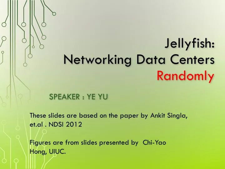 jellyfish networking data centers randomly