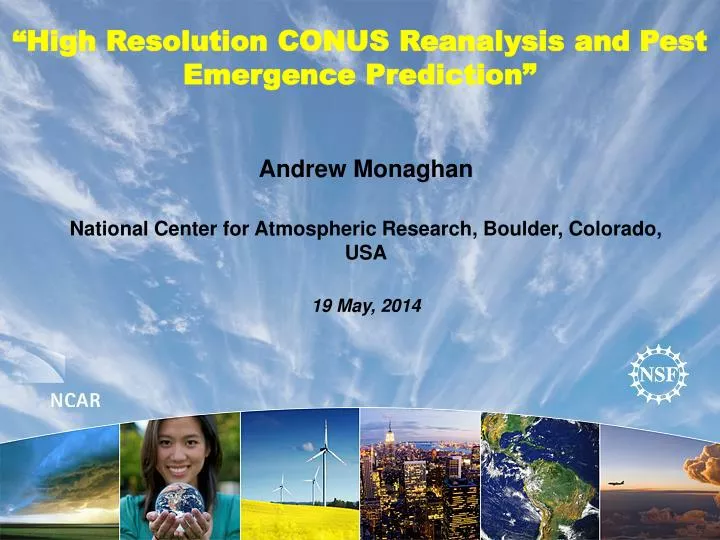 high resolution conus reanalysis and pest emergence prediction
