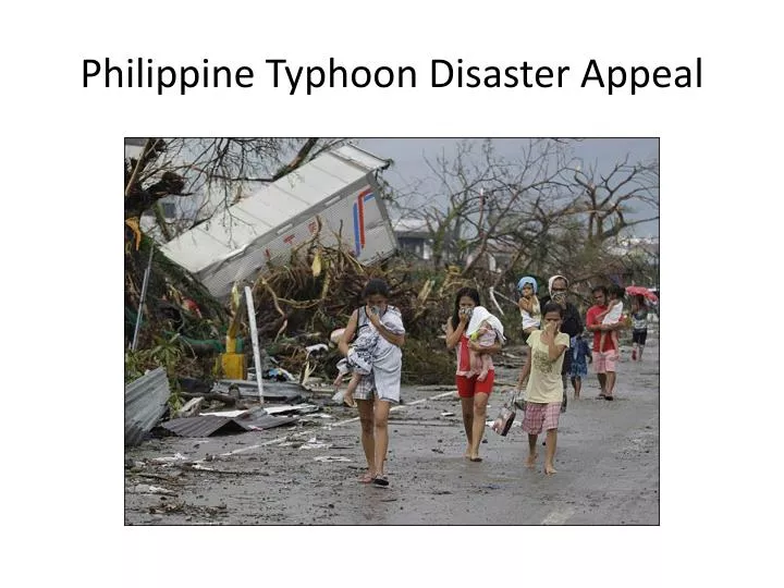 philippine typhoon disaster appea l