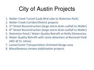 City of Austin Projects